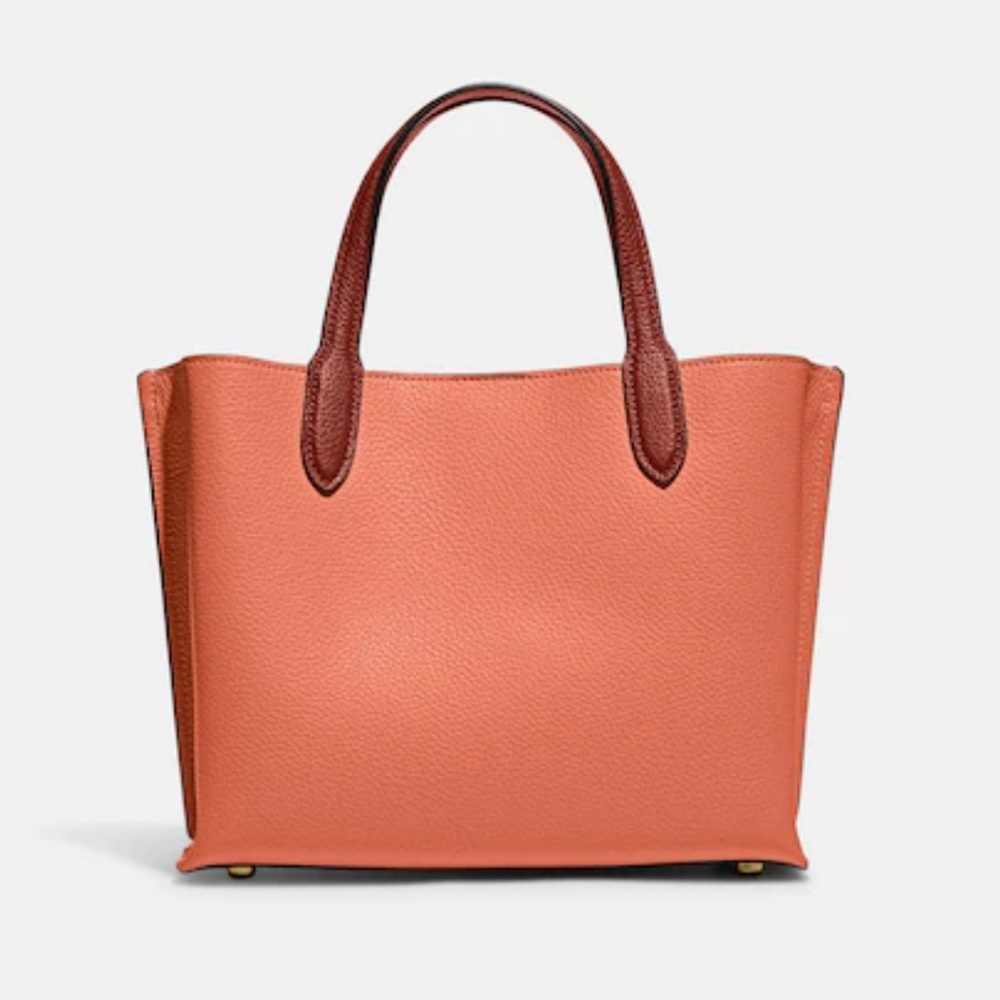 Coach Willow Tote 24 In Colorblock Crossbody Bag with dust bag - Picture 4 of 10